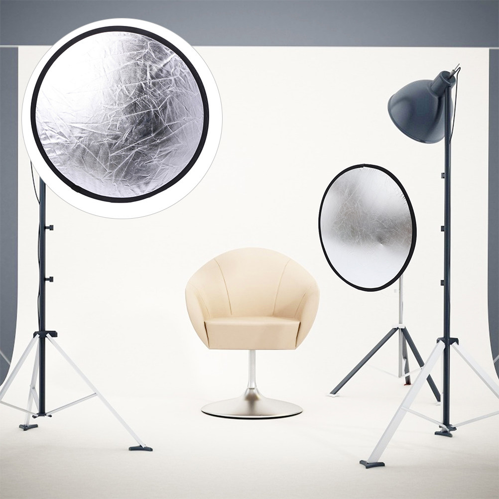 Photography Lighting Reflectors - Foldable 2 in 1 Photography Reflector
