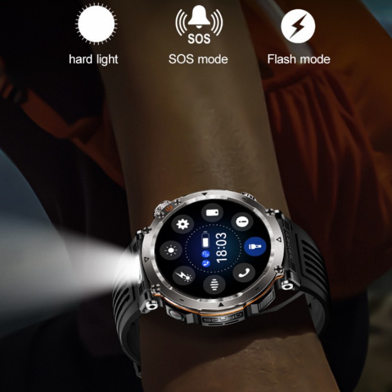 Flashlight Smart Watch Men BT  - огляд і ціна Photography Lighting Assistant