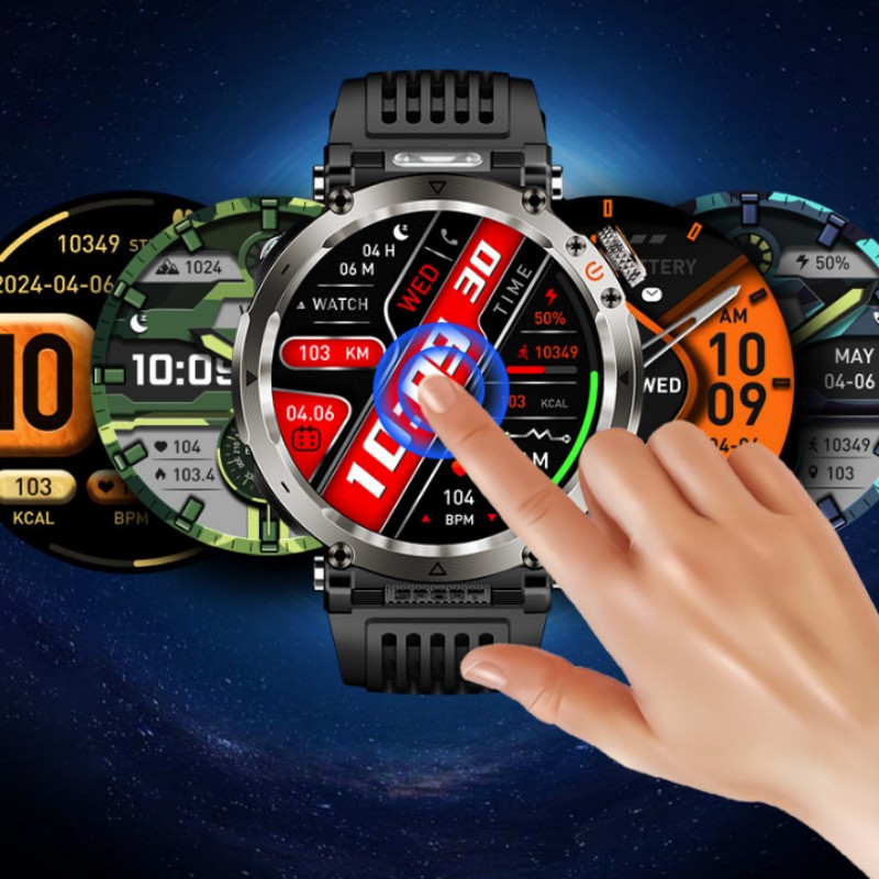 Flashlight Smart Watch Men BT  - огляд і ціна Photography Lighting Assistant
