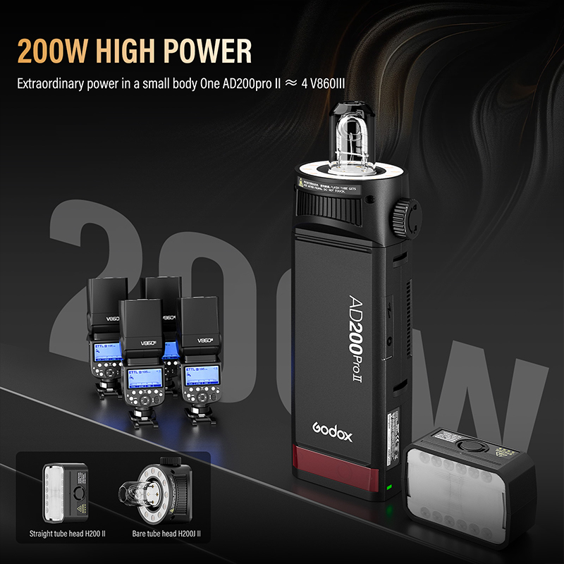 Godox AD200ProII  TTL 2.4G Wir - огляд і ціна Photography Lighting Kit Godox