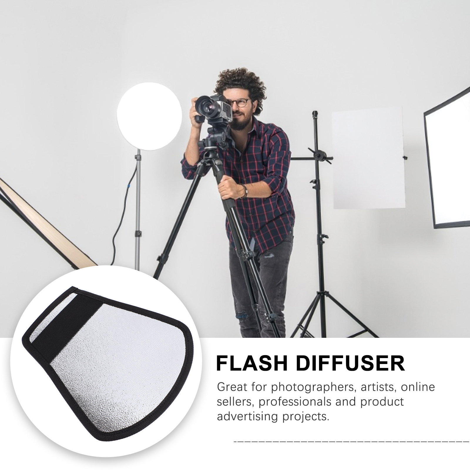 4Pcs Studio Grade Flash Reflec - огляд і ціна Photography Lighting Reflectors