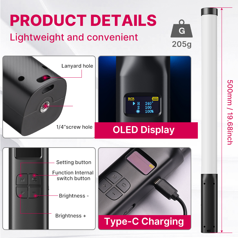 Ulanzi VL119 Handheld RGB Colo - огляд і ціна Photography Lighting Godox