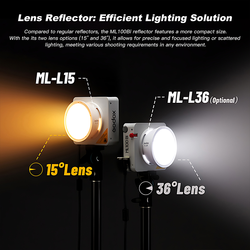 Godox ML100Bi LED Lights Refle - огляд і ціна Photography Lighting Godox