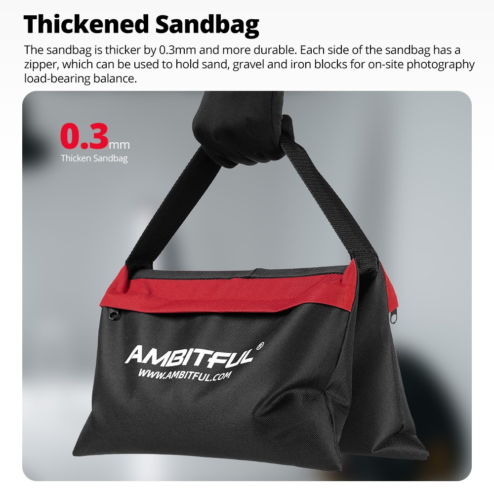 Ambitful 44x33cm Load-Bearing  - огляд і ціна Light Stand Sandbag