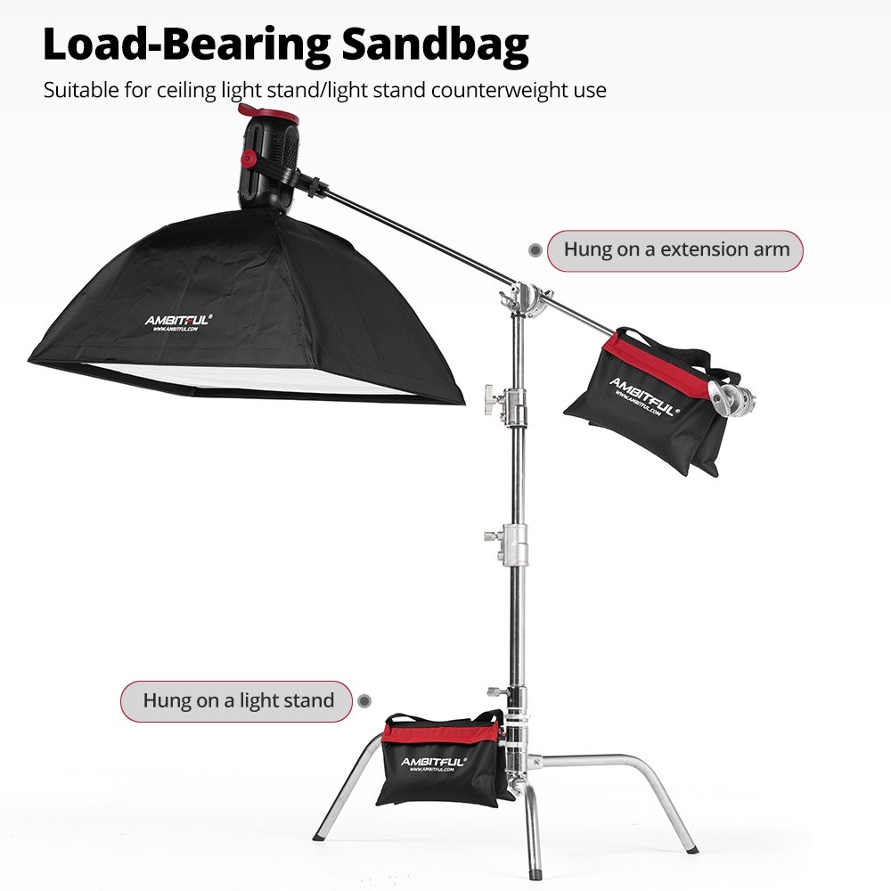 Ambitful 44x33cm Load-Bearing  - огляд і ціна Light Stand Sandbag