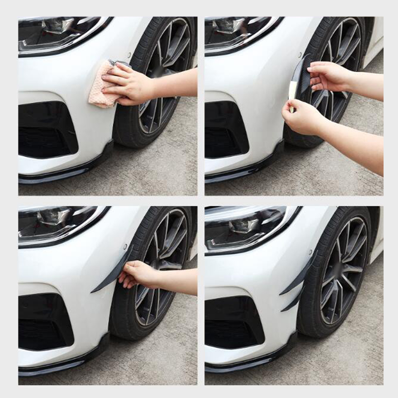 4Pcs Car Spoiler Canards Set S - огляд і ціна Diffusion Material Roll