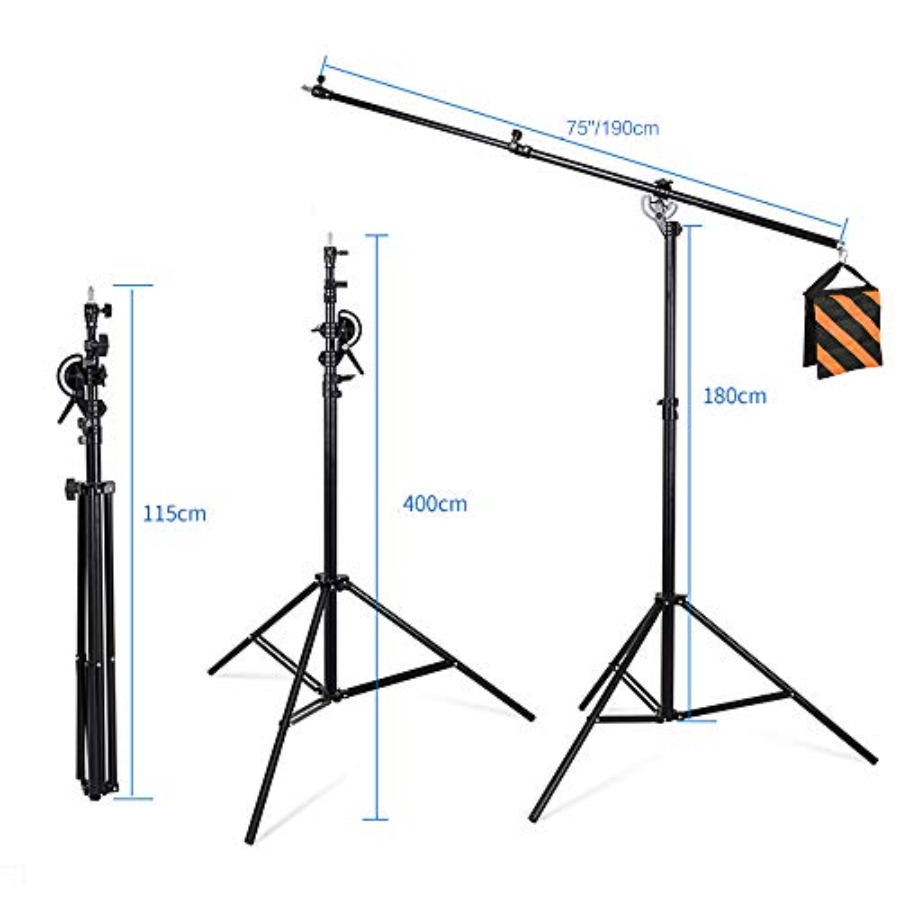 Max 13.2ft/400cm Two Way Adjus - огляд і ціна Light Stand Sandbag