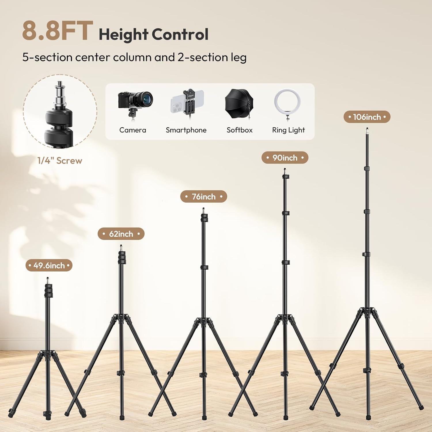 Adjustable 8.8FT Photography L - огляд і ціна Photography Lighting Reflectors
