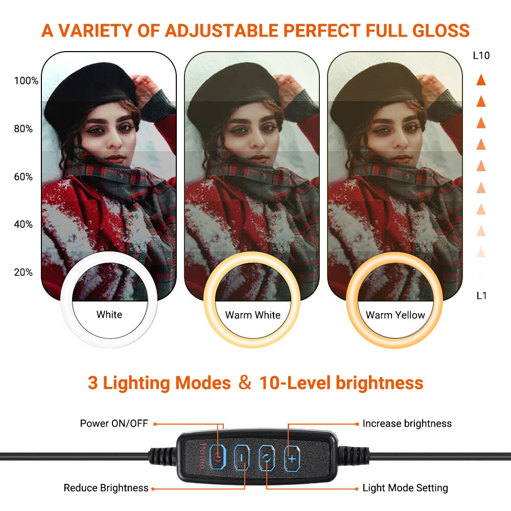 26cm 10 inch Led Ring Selfie L - огляд і ціна Photography Lighting Kits