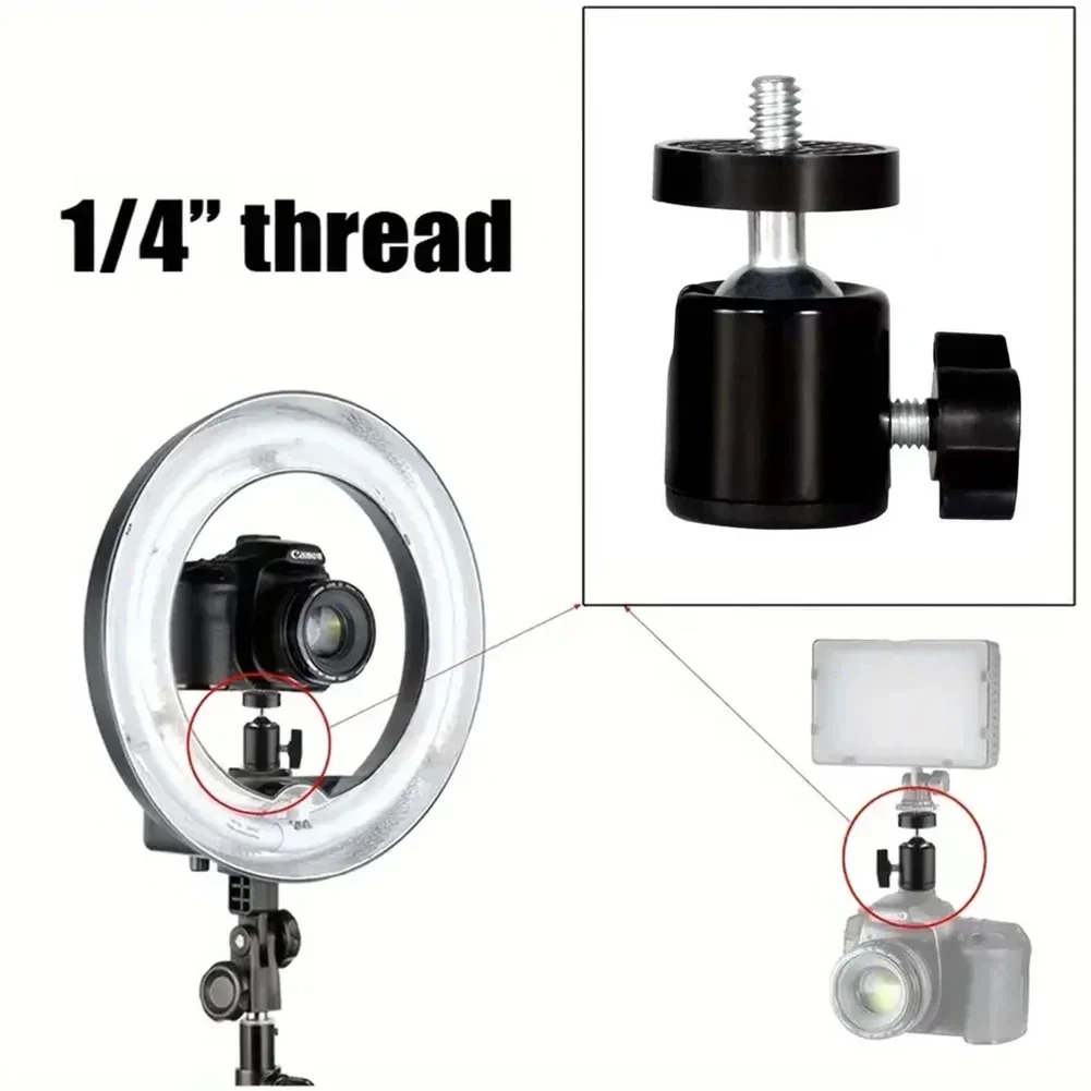 Camera Ball Head Adapter with  - огляд і ціна Photography Video Lighting Kit With Adjustable Tripod Stand