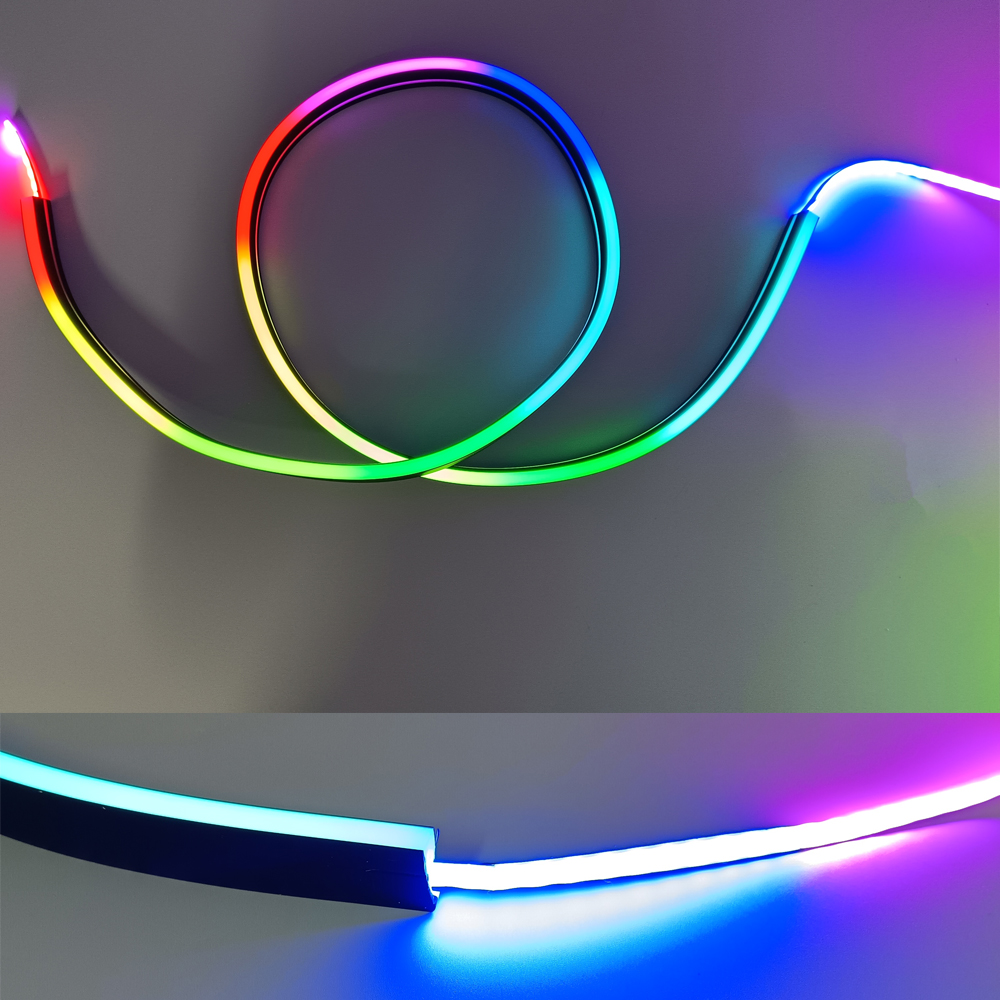 Black Silicone Tube LED Neon L - огляд і ціна Diffusion Material Roll