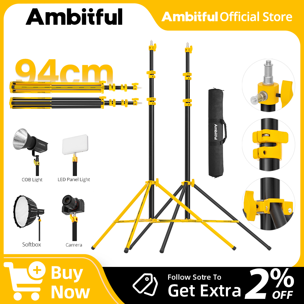 AMBITFUL GM280Y 280cm Professi - огляд і ціна Photography Video Lighting Kit With Adjustable Tripod Stand