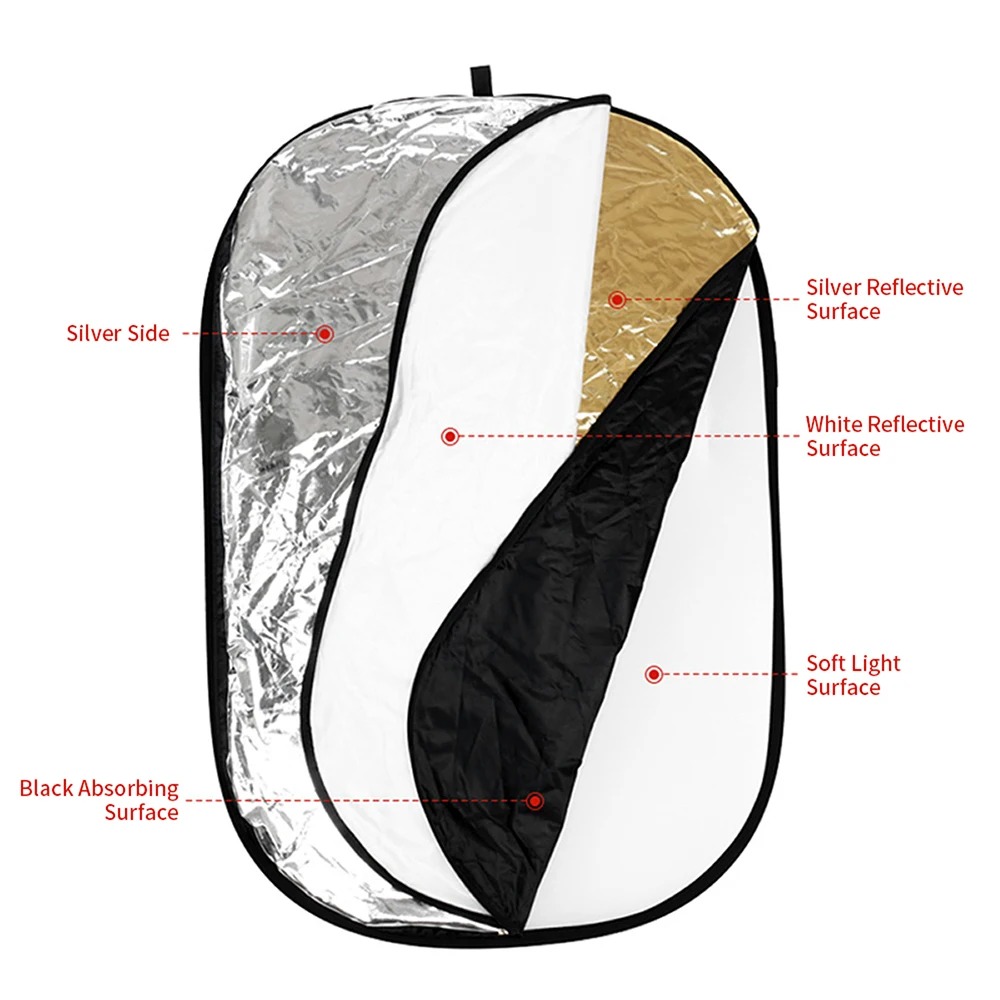 60/80/110CM 5-in-1 Collapsible - огляд і ціна Photography Lighting Reflectors