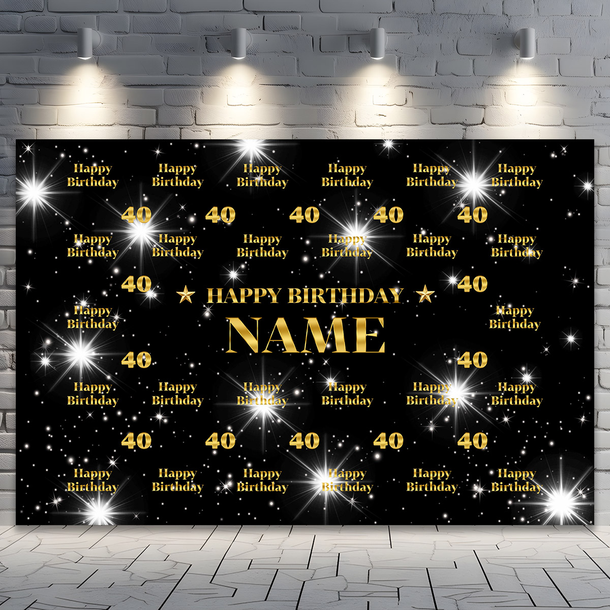 Custom Name Birthday Backdrop  - огляд і ціна Photography Lighting Name