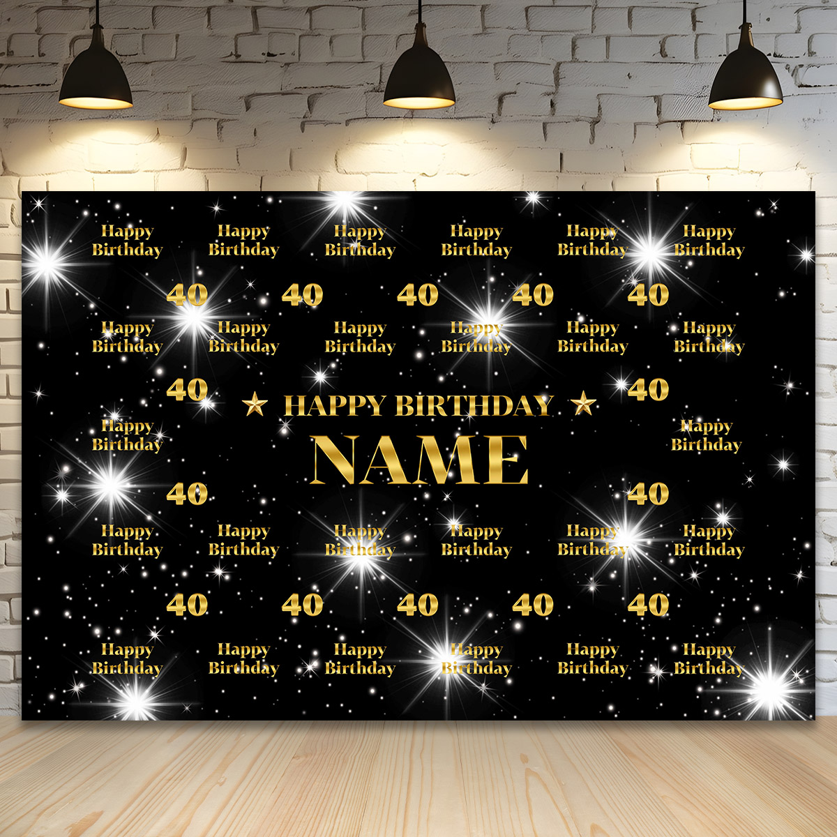 Custom Name Birthday Backdrop  - огляд і ціна Photography Lighting Name