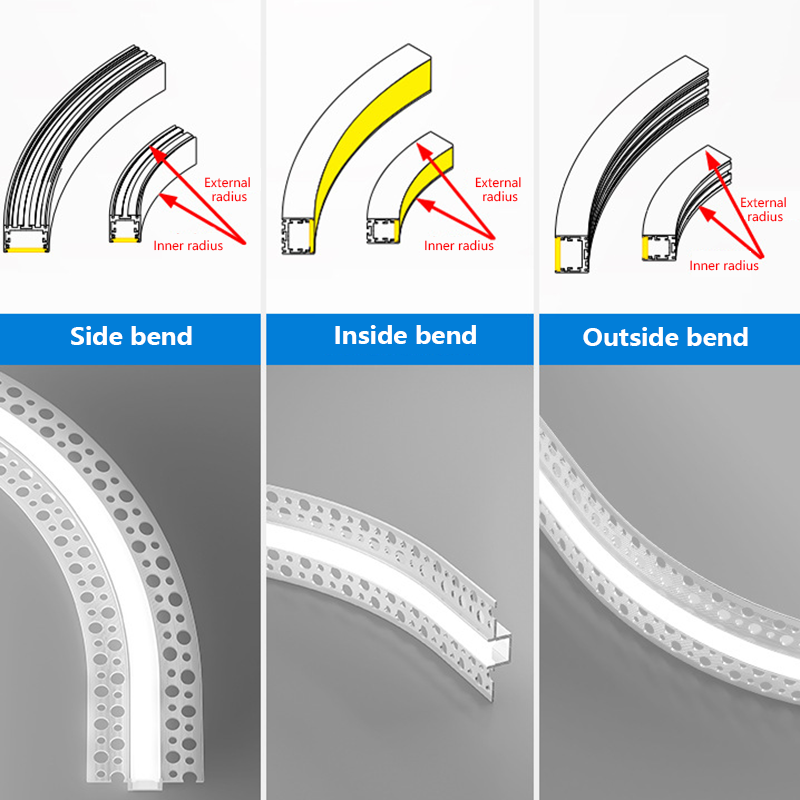 Recessed Bendable LED Aluminum - огляд і ціна Diffusion Material Roll
