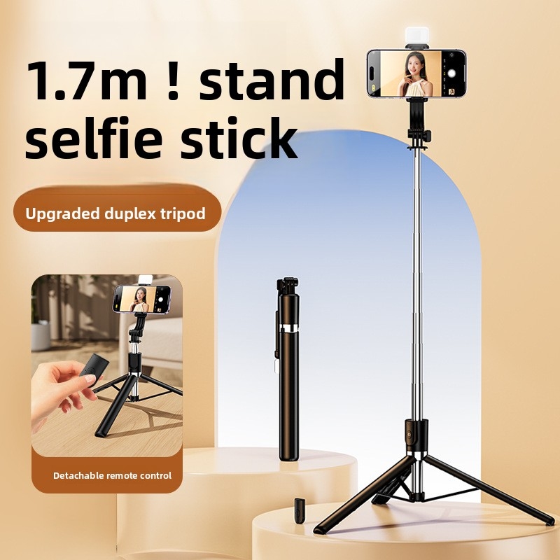 Extendable 1M Selfie Stick Tri - огляд і ціна Photography Video Lighting Kit With Adjustable Tripod Stand