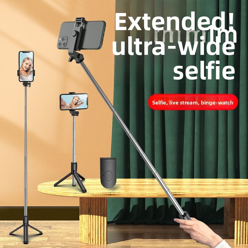 Extendable 1M Selfie Stick Tri - огляд і ціна Photography Video Lighting Kit With Adjustable Tripod Stand