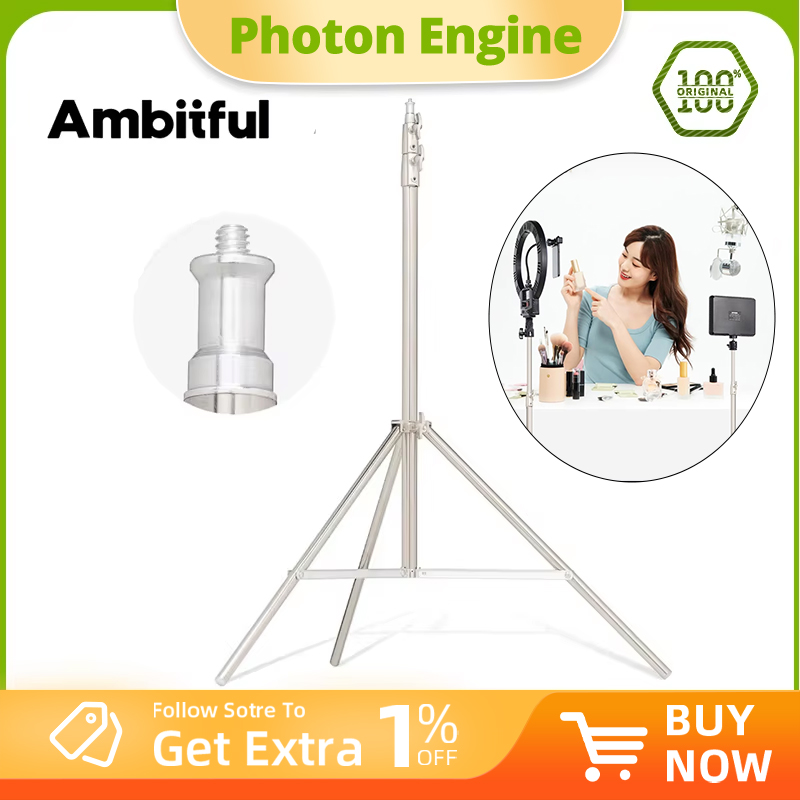 AMBITFUL Stainless Steel 2M He - огляд і ціна Photography Video Lighting Kit With Adjustable Tripod Stand