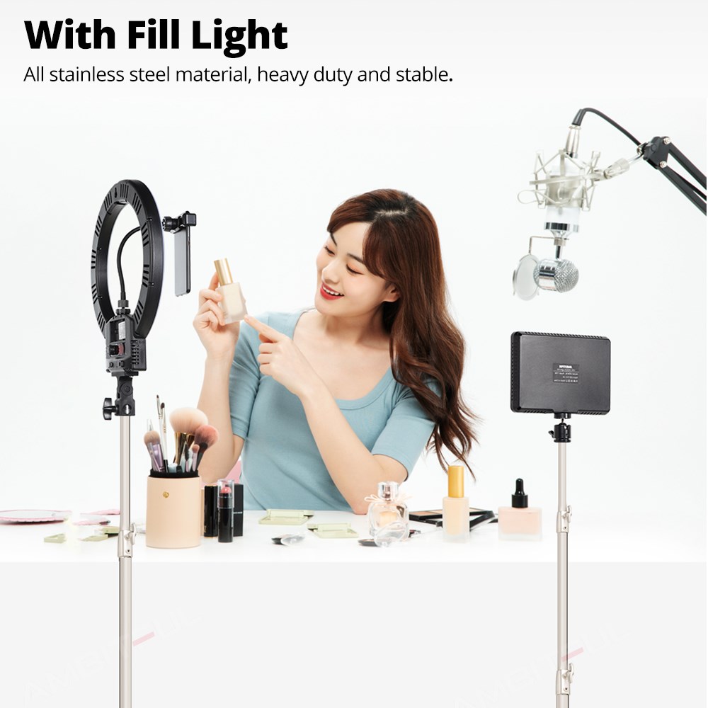 AMBITFUL Stainless Steel 2M He - огляд і ціна Photography Video Lighting Kit With Adjustable Tripod Stand