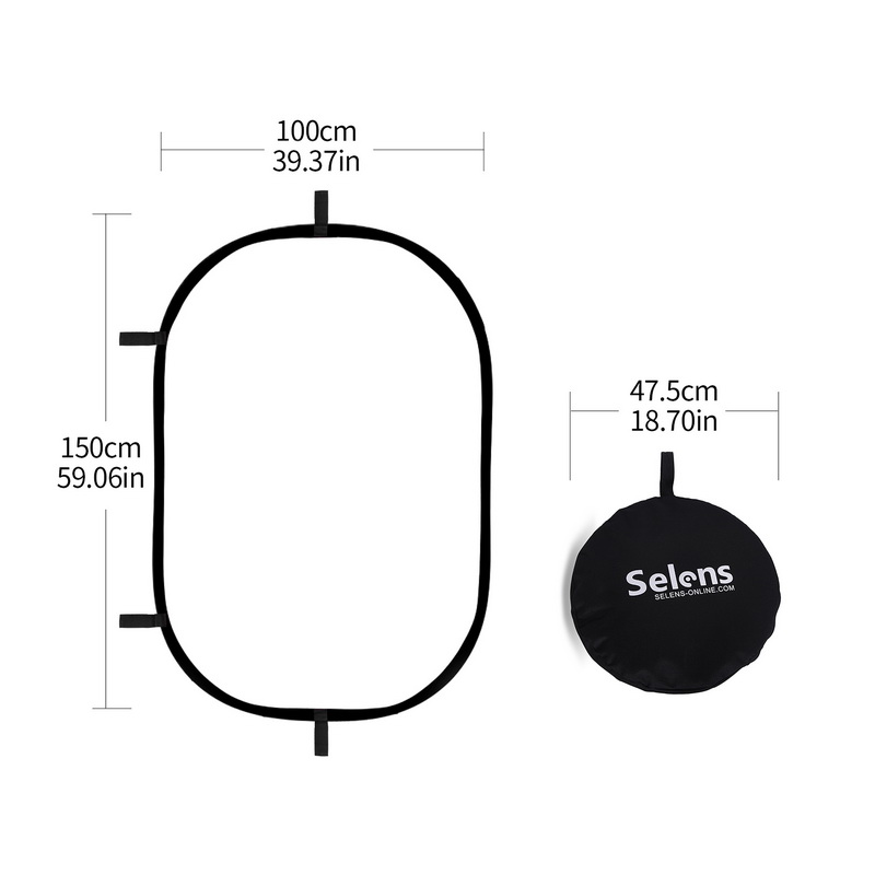 100X150CM Foldable Oval Reflec - огляд і ціна Photography Lighting Reflectors