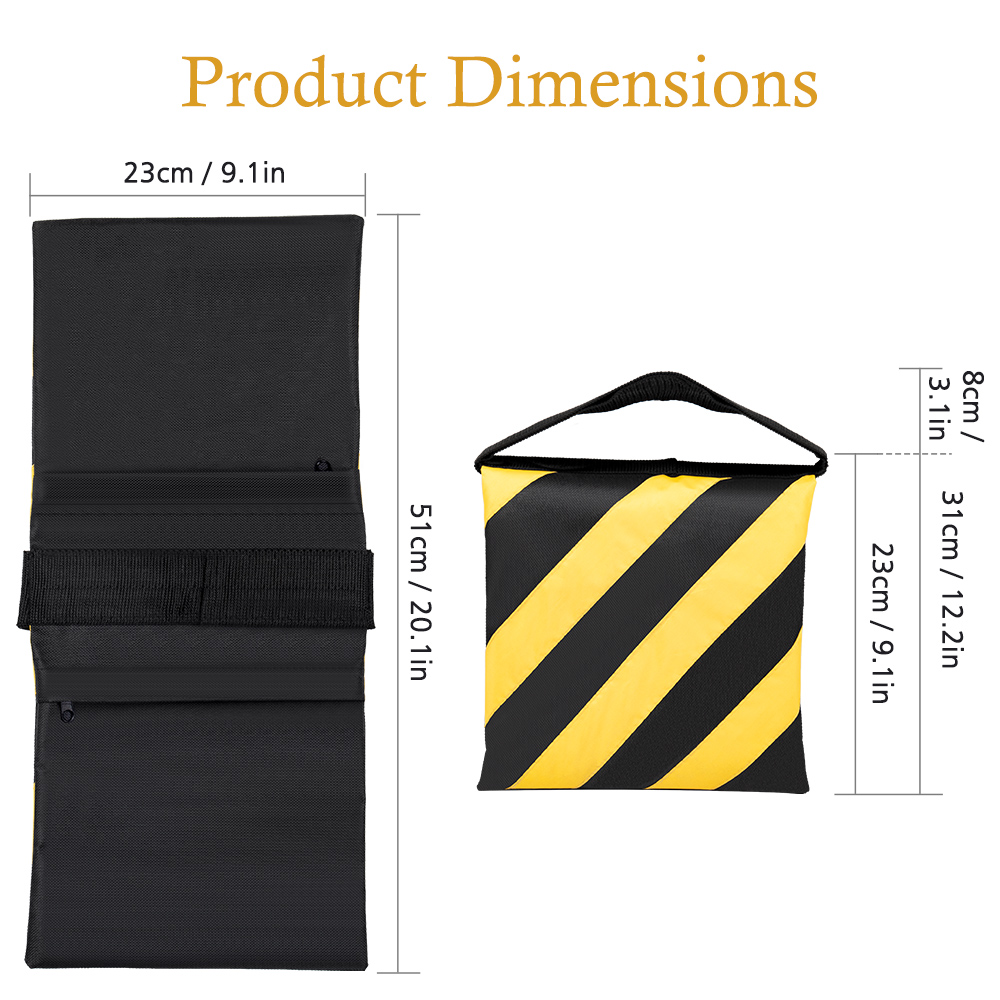 SH Black And Yellow Stripes Ph - огляд і ціна Light Stand Sandbag