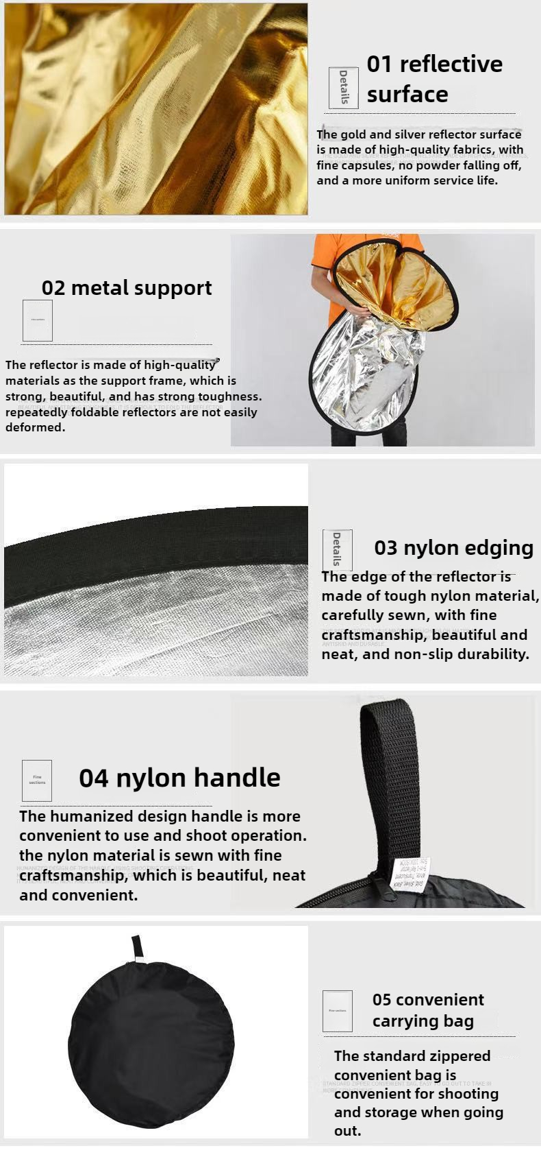 60*90cm Portable Collapsible P - огляд і ціна Photography Lighting Reflectors