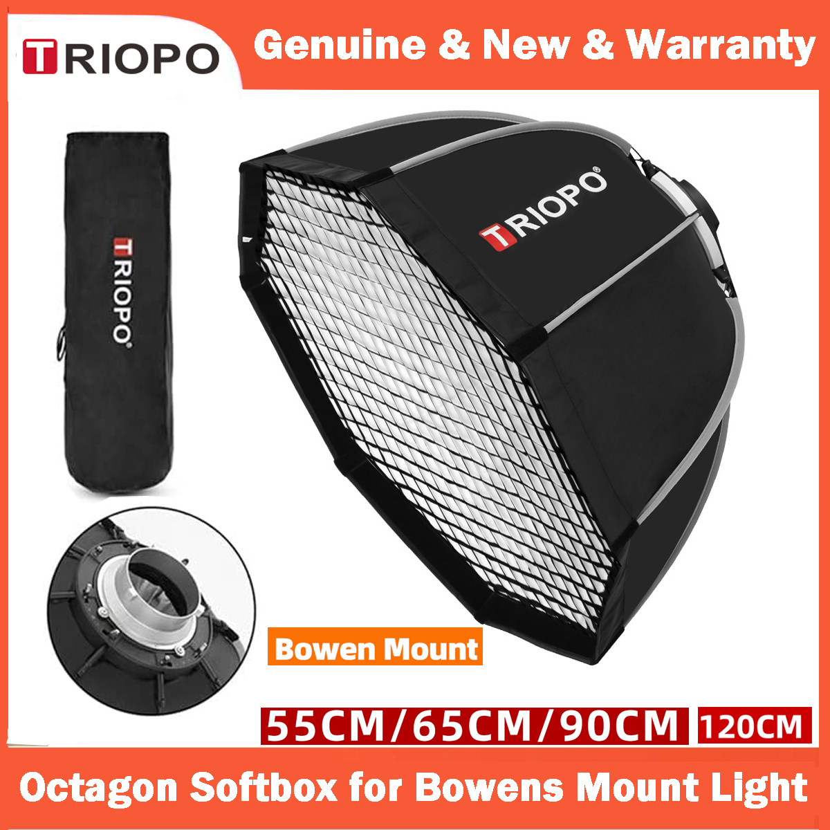 TRIOPO 55cm 65cm 90cm 120cm Fo - огляд і ціна Beauty Dish 55Cm